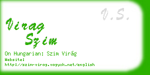 virag szim business card
